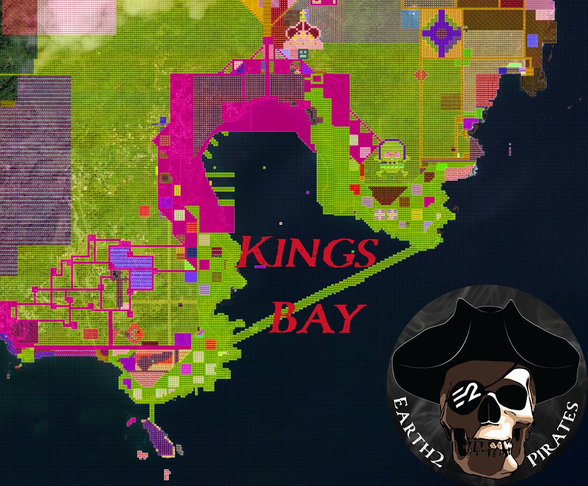 Earth2Pirates's tweet photo. ⚓️ Explore the heart of commerce on Skull Island at Kings Bay! 🏭🚢 Located south of Skull City, this bustling hub boasts large docks, warehouses, and vibrant markets. From valuable goods to lively taverns, it's where trade meets adventure! 🌍⛵️ #KingsBay #E2Pirates https://t.co/FxAzhKfcHe