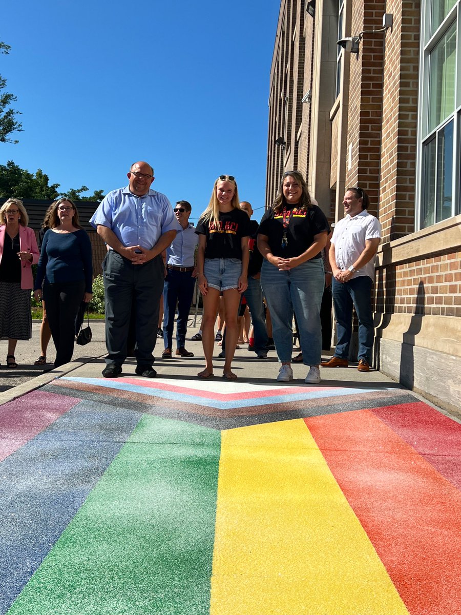 Berry Vrbanovic (@berryonline) on Twitter photo Last week, many on <a href="/CityKitchener/">City of Kitchener</a> Council & I joined former @oneKCI Co-President Regan McCorkindale, students & staff to celebrate their efforts through a #LoveMyHood grant to bring a progress pride sidewalk to their school as a way of emphasizing that #KCI is welcoming for all! Last week, many on <a href="/CityKitchener/">City of Kitchener</a> Council & I joined former @oneKCI Co-President Regan McCorkindale, students & staff to celebrate their efforts through a #LoveMyHood grant to bring a progress pride sidewalk to their school as a way of emphasizing that #KCI is welcoming for all!