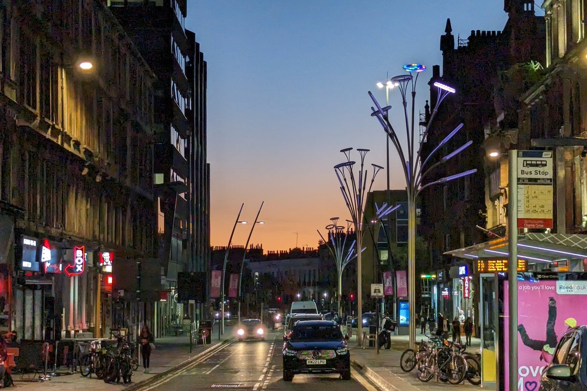 Sunset Sauchiehall Boulevard.