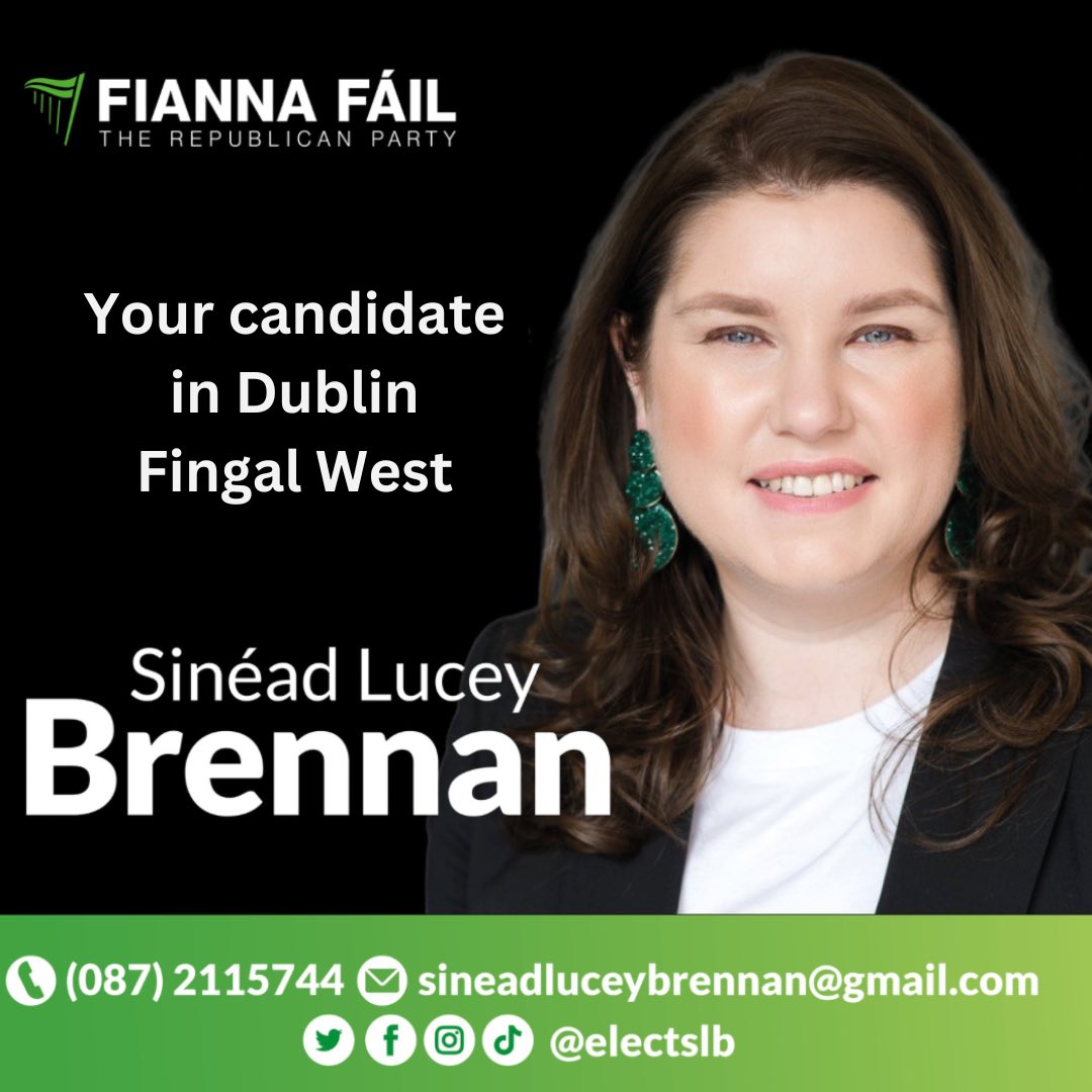 I’m delighted to announce my intention to run for Fianna Fáil in Dublin Fingal West. I was honoured to be selected by FF members in the Balbriggan-Skerries LEA to contest #LE24. It is crucial to live and work in the constituency you plan to represent. I know I can win this seat.