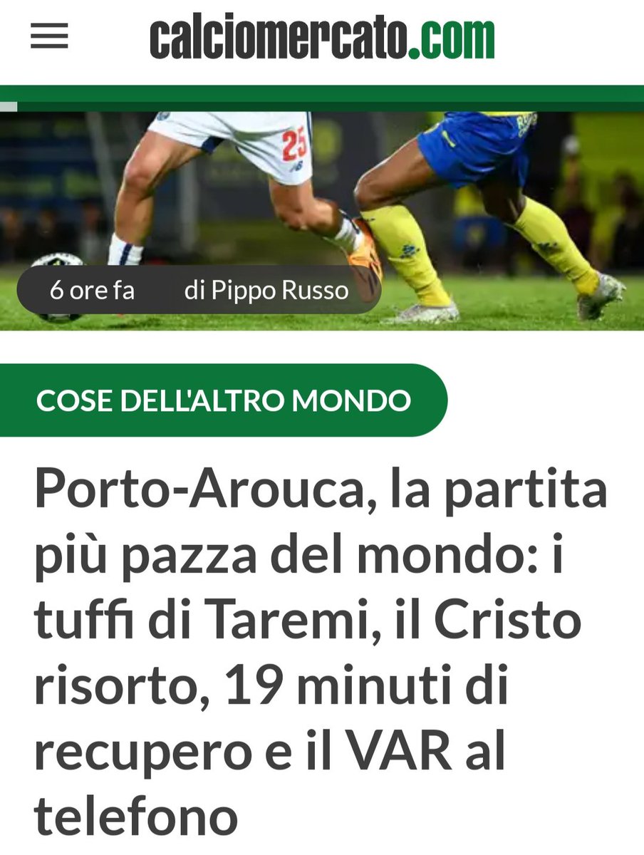 jpguardado's tweet photo. @AntnioReisSanto Comentários internacionais (suponho serem isentos!) condenam as constantes simulações por parte de um jogador! Deixo um exemplo, mas há imensos (em Espanha, Itália, França, Brasil, Reino Unido, etc.), alguns até bastante contundentes, infelizmente 😕 https://t.co/7uLVls9hdk