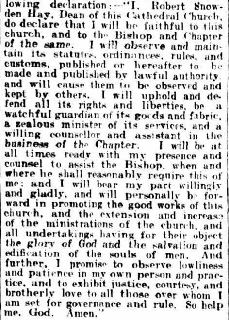 AustAnglican's tweet image. 5 September 1916: installation of Robert Snowdon Hay (1867-1943), previously Rector @StAndrewsSthBNE and Canon @StJohnsBrisbane, @CathedralHobart, as 5th Dean of Hobart (and 31st Australian Dean). #anglican #107years They liked him so much, three years later they made him bishop!