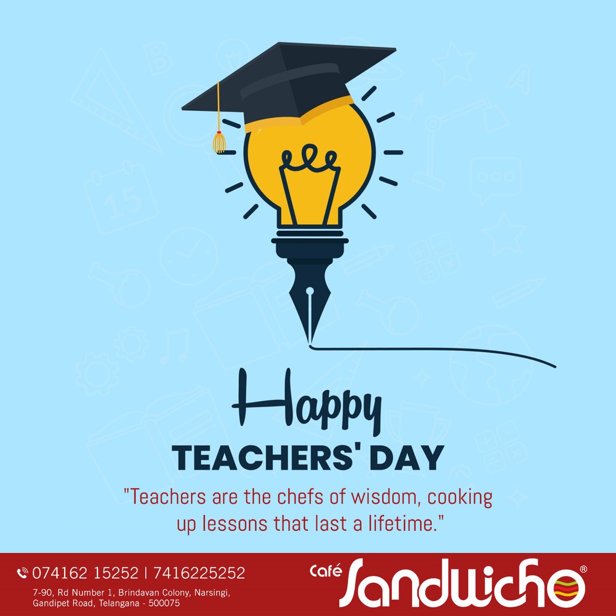 Celebrating the mentors who light the path of knowledge.
Happy Teachers’ Day!

#HappyTeachersDay #TeachersDay #GratefulEducators #TeachingHeroes #InspiringMentors #thankyouteachers #GuidingLight  #teacherlove #MakingLearningFun #educationmatters #lifelonglearners