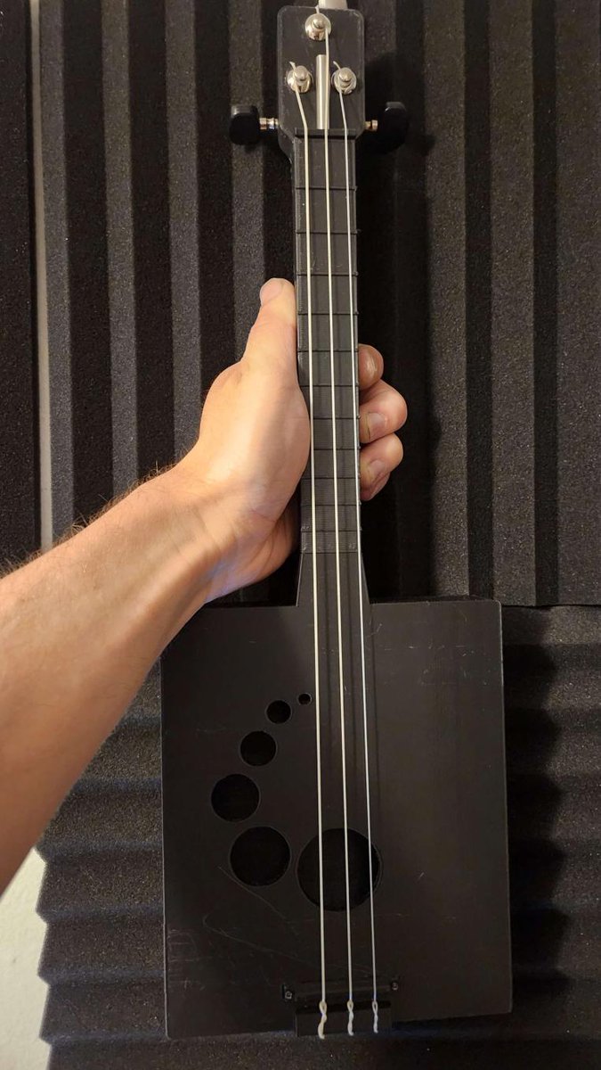 grhmhomelinux's tweet photo. #3dprinted #ukulele #cigarboxguitar #3string #opensource
This is a prototype of one of my instrument designs called a Triotune. This is a 3d printable, customizable, open source, 3 string instrument. The Soprano version now has the same headstock as the baritone version. https://t.co/IACIdb6v2v