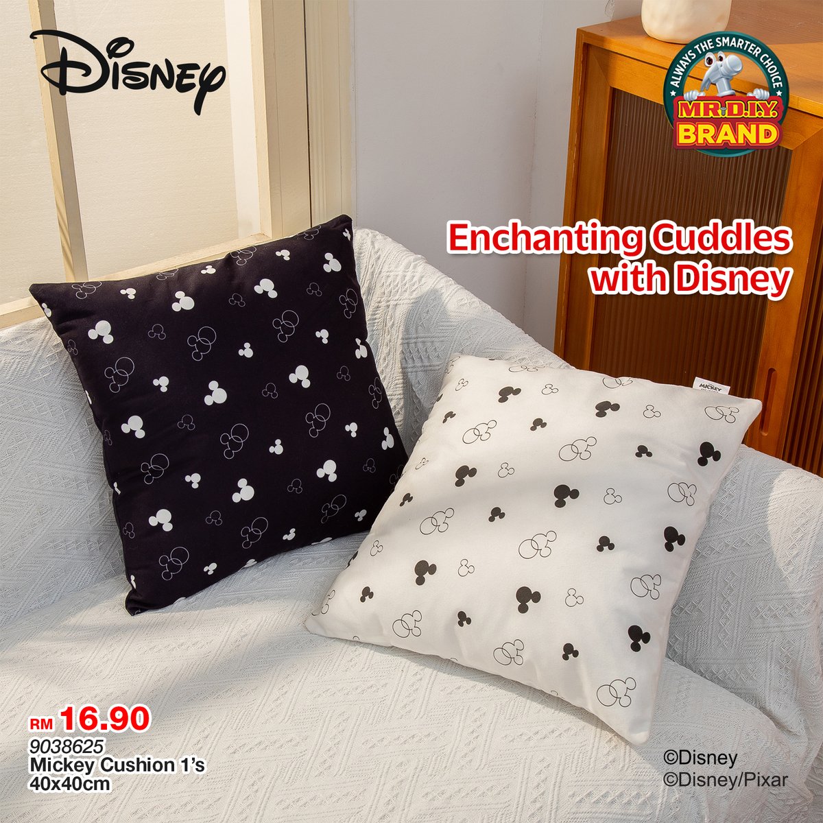 mrdiyMY's tweet photo. Dive into dreams with Disney: Comfort in every cushion and pillow ☁️
9038625 - 8637 Disney Cushion & Pillow - RM14.50 onwards
#MRDIY #MRDIYBrand #AlwaysLowPrices #AlwaysTheSmarterChoice #MRDIYxDisney #Collaboration #AlwaysMagical #Disney #Cushion #Pillow https://t.co/fGFXwbO9iD