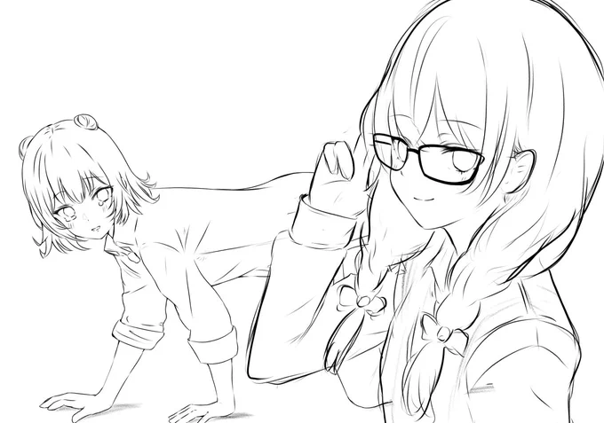 この絵面だけで前に描いた再戦の結果が見えますね🤣 
