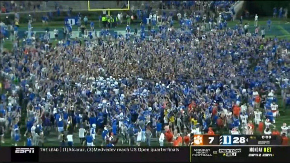 PardonMyTake's tweet photo. Duke is a football school https://t.co/FnIHYKCcS4