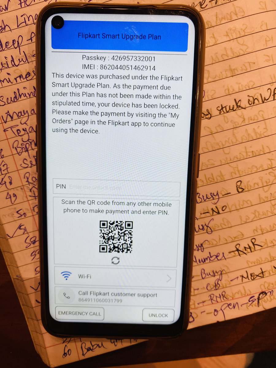 BABLU_MOURYA's tweet photo. Dear @Flipkart @flipkartsupport @_Kalyan_K it’s 10 days, I am not received any call from anyone . Except day 2. 
No response from Flipkart . 
Awaiting for my device to unlock. @jagograhakjago @consumerforum_ https://t.co/305FY9wrbw