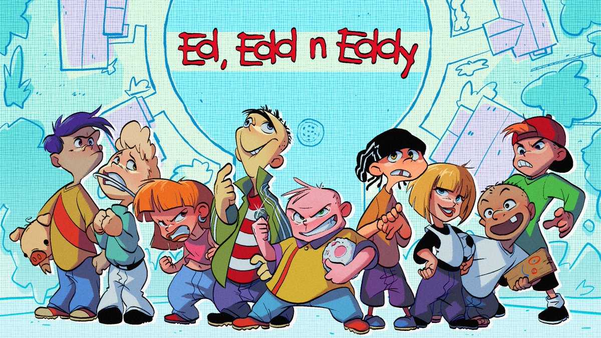 MisterParadigm's tweet photo. Ed, Edd, n' Eddy in the style of Mallory Bash!
Bbbbbbbrrrrrrrr-yeeeah!
#ededdneddy #mallorybash #cartoonnetwork #cartooncartoons #theculdesac #ed #edd #doubled #eddy #sarah #jimmy #johnny #nazz #rolf #kevin #edboys #fanart #illustration #cartoon #peachcreek #sockhead #lumpy https://t.co/gbs2x4f2gN