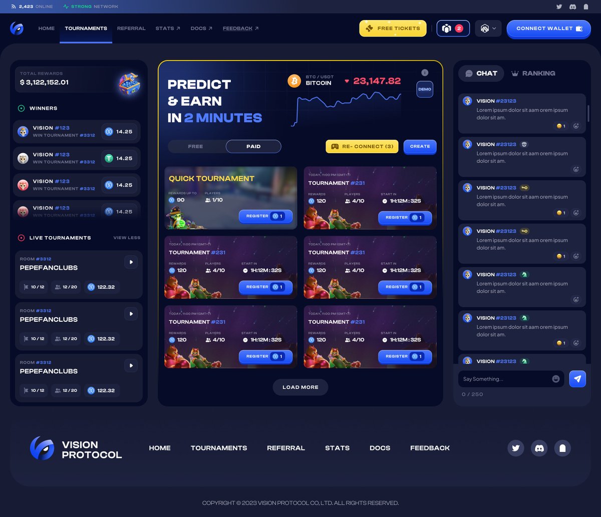 💥 New look, better experience!  
🥰 We're always listening and improving. 
👇 Check out our updated Tournament page UI 👇 go.vp.xyz/mainnet