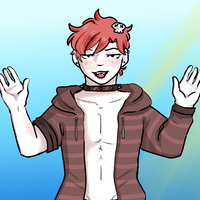 onlylowercase's tweet photo. @SairiChie @icanartsorta [art by me] My oc El!! He's a magician who is partially possessed by a few spirits [who sometimes take control of him] He is chaotic and simply does whatever he thinks would be entertaining.
[Thanks for the chance!] https://t.co/0LonTyvFUl