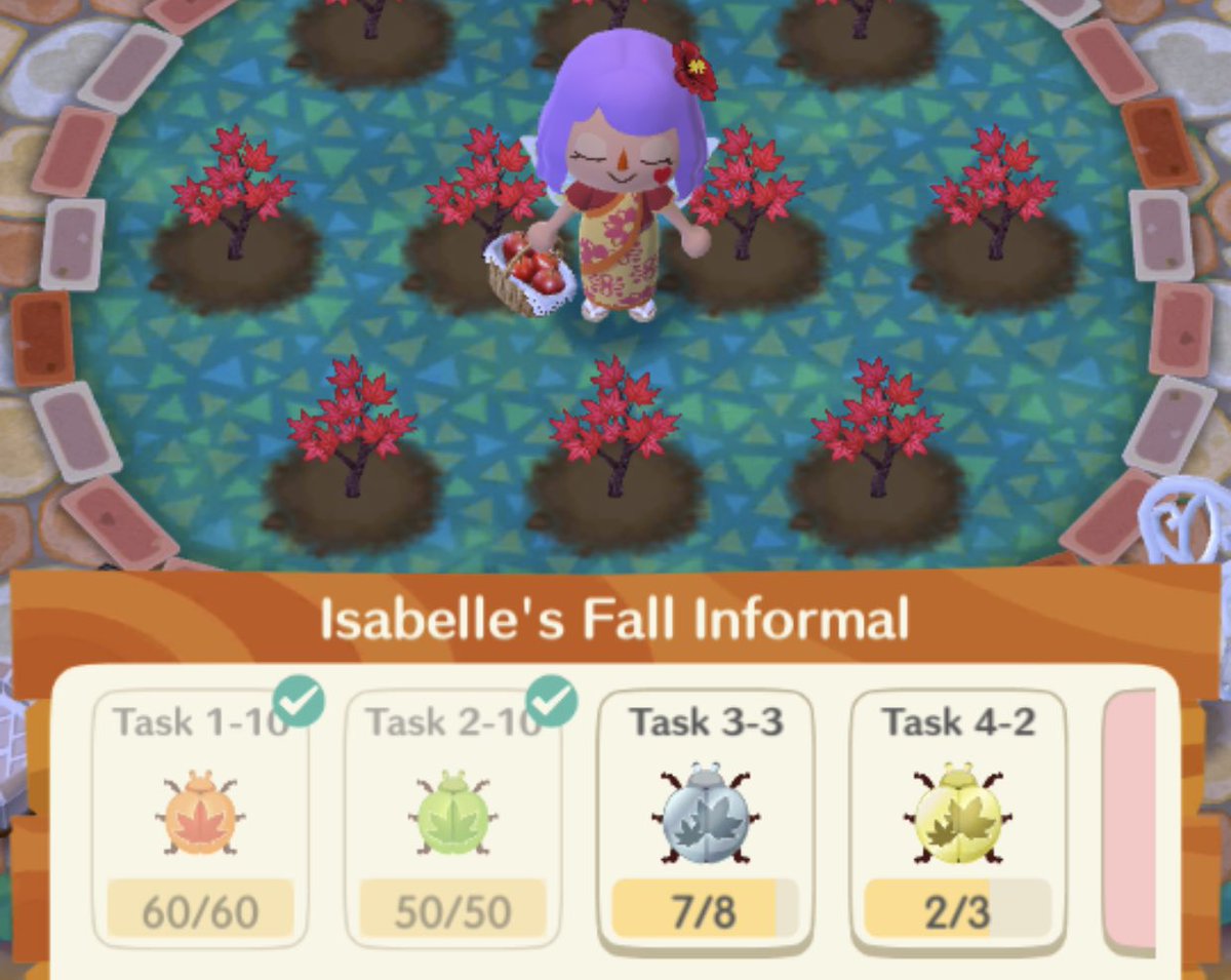 ktcub's tweet image. ❤️🍁🧡🍂🍄Hey Friends: Just starting Part2 of garden event. Pls send #Task3 #Task4 bugs💕🤗
~Want lots of rivers, &amp;amp; the💚🧡oriental tables, REALLY want everything in T3-T4 &amp;amp; All *Hard Tasks* too😃.   🎋Thanks:::Have3 friend openings💖
#AnimalCrossing #PocketCamp #ACPC