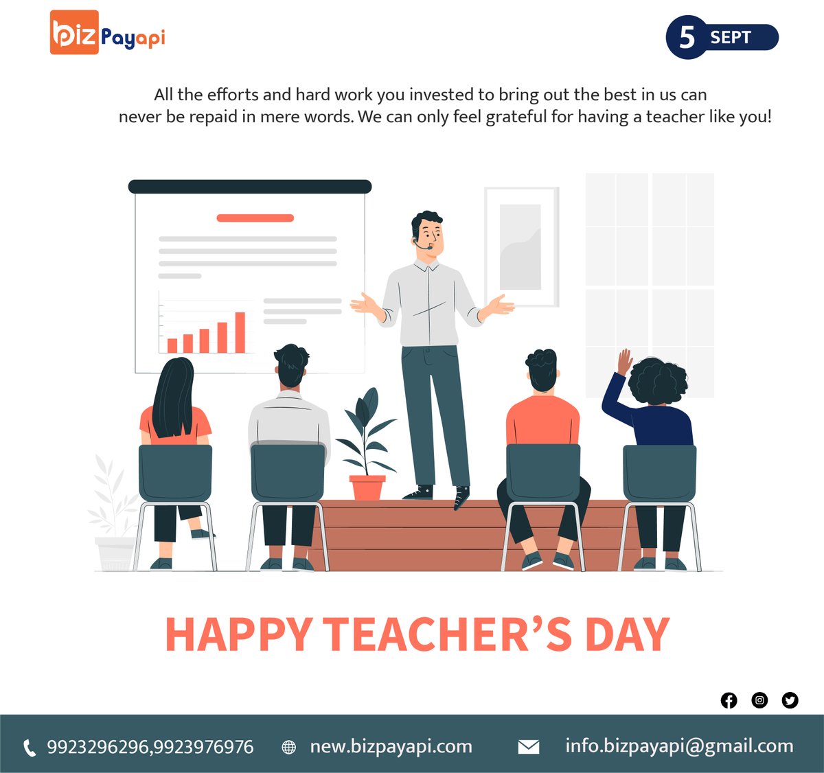 BizpayApi's tweet image. #happyteacherday  #happyteachersday2023  #teachersday2023  #TeachersDay