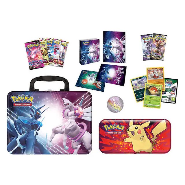 switchstock's tweet photo. Some Costco Deals

5 Pack of Sinnoh Stars Tins ($29.99):
https://t.co/81sHDPAhlG

Collector’s Chest+Pencil Case ($22.99):
https://t.co/8TBxVVjF5H https://t.co/wqjCnorem0