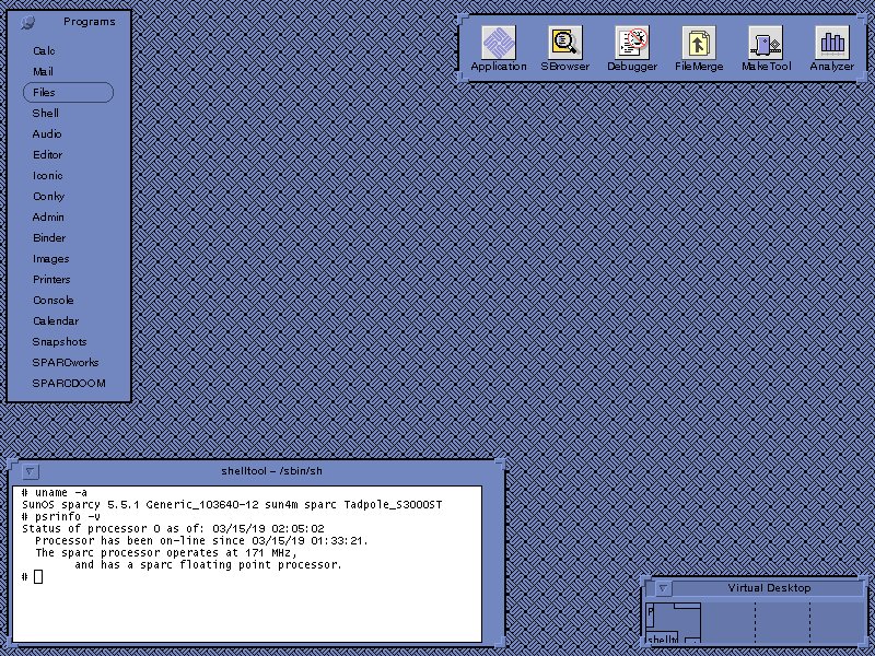 brlinuxblog's tweet image. ☀️ Na data de hoje, mas em 1991, a Sun anunciou que iria substituir o SunOS 4, seu Unix derivado do BSD, por um novo sistema baseado no Unix System V R4. Era o Solaris, que já nasceu como Solaris 2. 

A versão mais recente do Solaris foi lançada pela Oracle em maio de 2023.