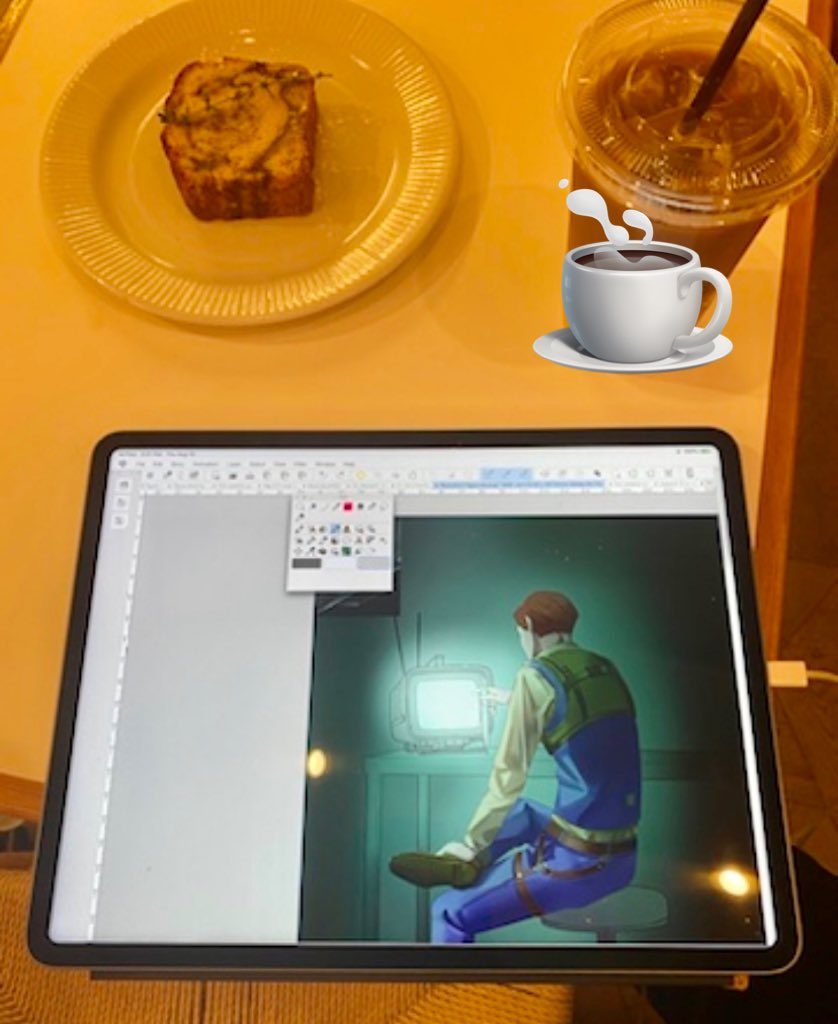 Cafe Drawing and Painting for Illustration #ArtistOnTwitter #figuredrawing #characterdesign #animesketch #rkgk #cafesketch #東京カフェ  ＃イラスト好きさんと繋がりたい #AnimeArt #tokyoart