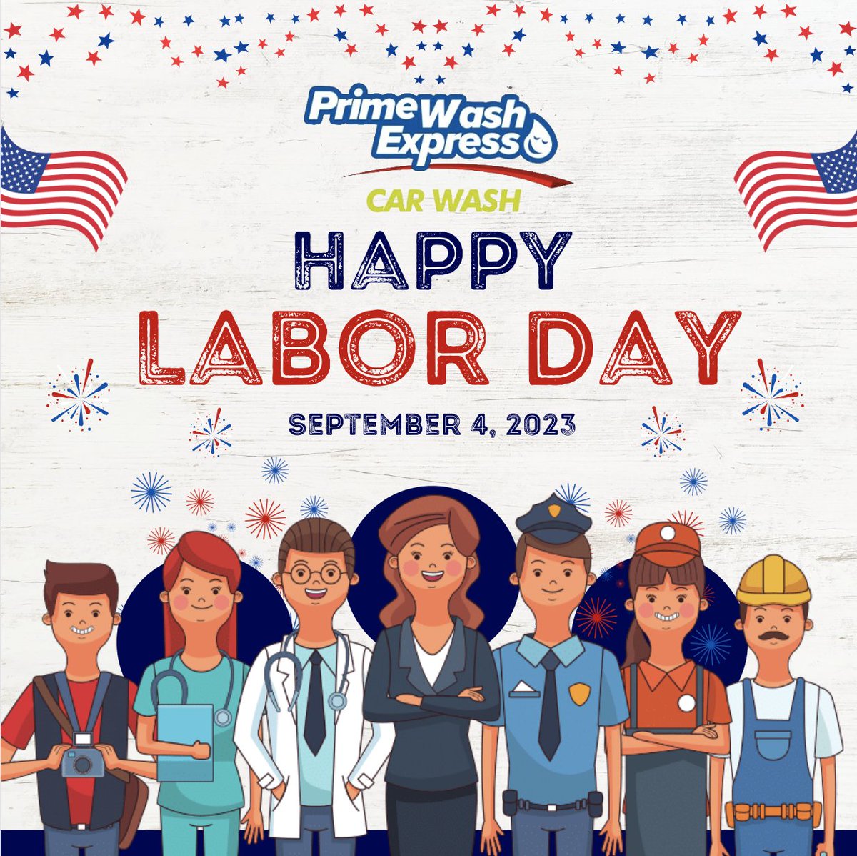 Let's take a moment to appreciate all the hard work and dedication we see in the people around us - Happy Labor Day!" 💪🏼 
We appreciate both our hardworking employees and all of our customers! Enjoy the day!
-
#LaborDay #HappyLaborDay #primewashexpress #primewashexpressontario