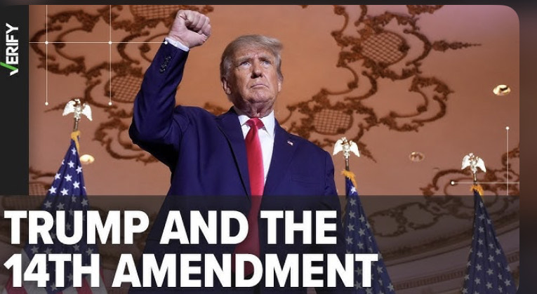 I have an idea. When the legal experts (Those it applies to) go on TV to discuss the possibility of the 14th Amendment working to disqualify Trump from running, can you all agree to finish your statements of "I just don't see this being a real path to derailing Trump..." with...