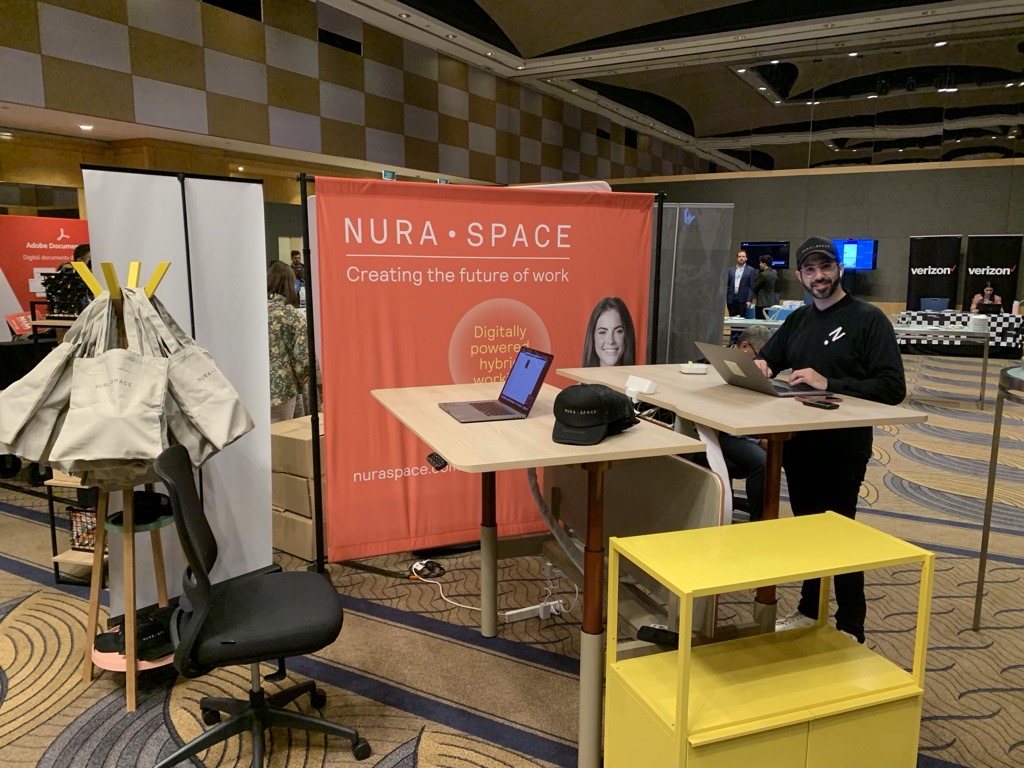 nura_space's tweet photo. @antonschiavello at your service! Ready to show the #ForefrontWorkplaceCommunity what #NuraSpace is all about at Sydney's #DigitalWorkplaceConference #DigitalWorkplaceEvent #ForefrontEvents https://t.co/nCPg7pu6rC