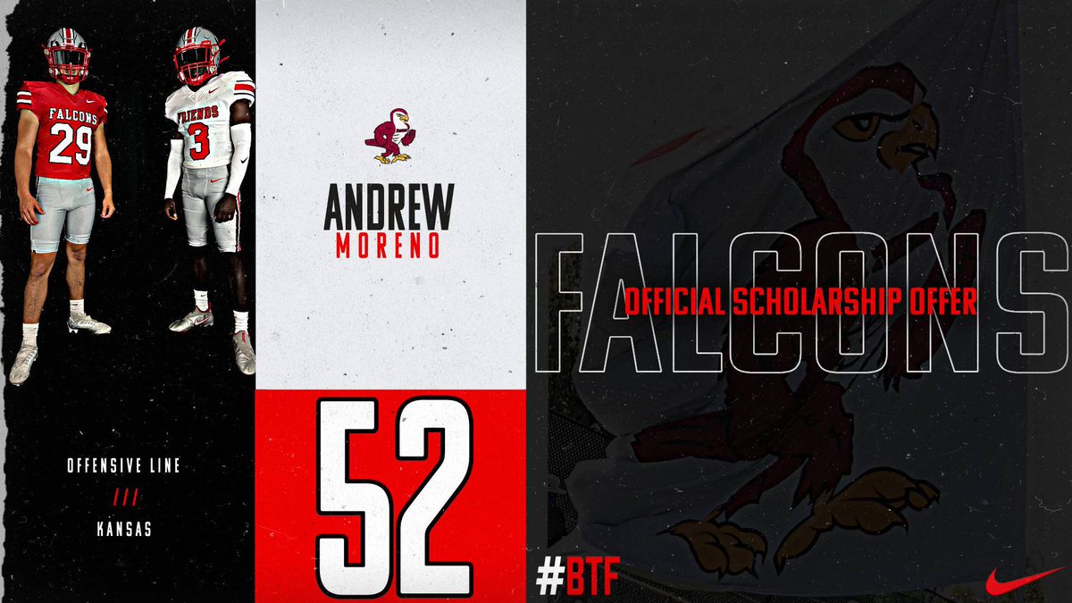 With all Glory to God I am Blessed to receive my First Athletic Scholorship from Friends University #BTF #Brotherhood
<a href="/CoachBaxterFU/">Henry Baxter</a> <a href="/CoachHarrisonFU/">Coach Harrison</a> 
<a href="/FalconsFU/">Friends University Football</a> 
<a href="/RecruitGCFB/">Garden City High School Football Recruiting</a> <a href="/coachbhill/">Brian Hill</a>