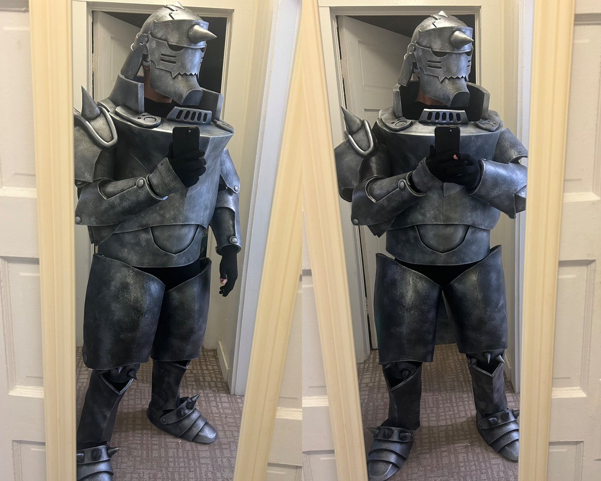 Aoc0000's tweet image. Last Alphonse progress pic till the FMA group at AWA. Gotta add his leather straps and waistcloth 🫡

#FMA #FMAB