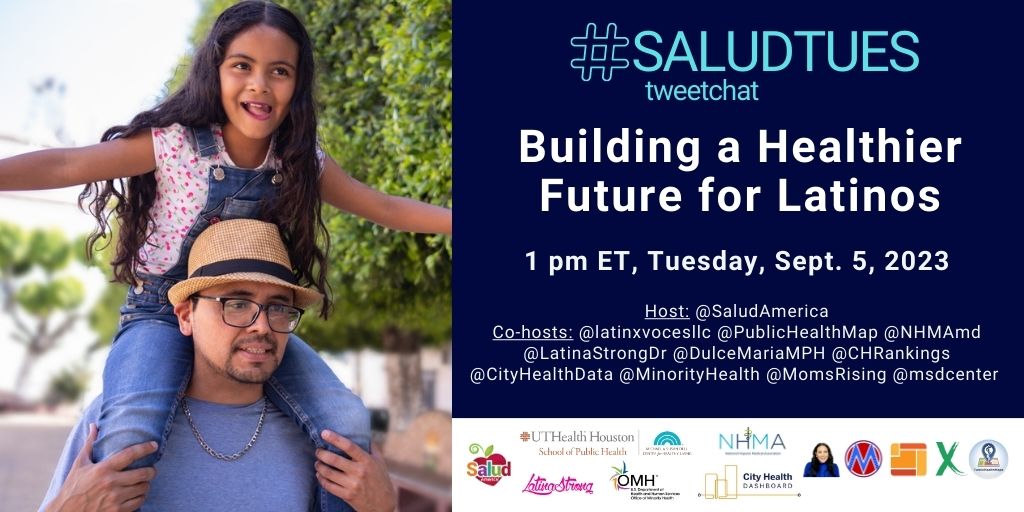 #SaludTues with us, amigos!

<a href="/DavidHayesBauti/">David Hayes-Bautista</a> <a href="/ShakiraSuglia/">Shakira Suglia</a> <a href="/DrBoricua/">Ignacio Becerra MD</a> @LMSA_National @edwinerivera <a href="/DrVSalcedo/">Vanessa Salcedo, MD</a> <a href="/Mohebbmi/">Intelligent Healthy Life</a> <a href="/CityFoodLover/">Mariela Alfonzo (she/her/ella)</a> <a href="/firekrone/">Stephanie Firestone</a> @EstherGreenhous <a href="/NALEO/">NALEO Educational Fund</a> <a href="/EliazarPosada/">Eliazar Posada</a> <a href="/erickaaviles/">Ericka Aviles</a> <a href="/cavalenzu/">Catalina Valenzuela</a> <a href="/eji_org/">Equal Justice Initiative</a> <a href="/VictorCuetoMD/">Victor Cueto, MD</a> <a href="/S_AlbrechtPerez/">Dr. Sandra Albrecht</a> <a href="/BUILD_Health/">BUILD Health</a> <a href="/choo_ek/">Esther Choo, MD MPH</a>