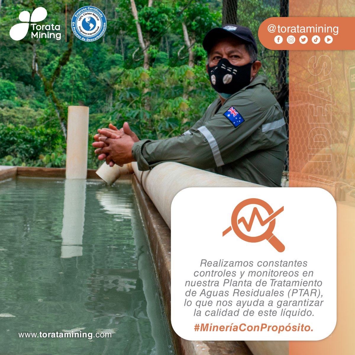 #AmbientalmenteCorrectos | Gracias a nuestra Planta de Tratamiento de Aguas Residuales, #PTAR, podemos darle un buen uso a este líquido.
Cuidamos del #Ambiente y de nuestras las áreas de influencia, a través de una verdadera #MineríaConPropósito.

#Ecuador #Minería #Cuidado #Agua