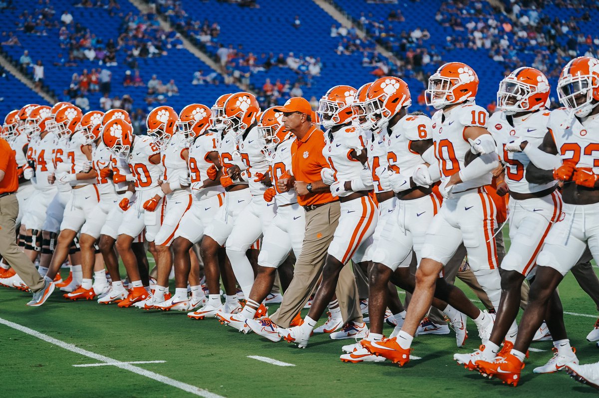 ClemsonFB's tweet image. Let’s play some football.