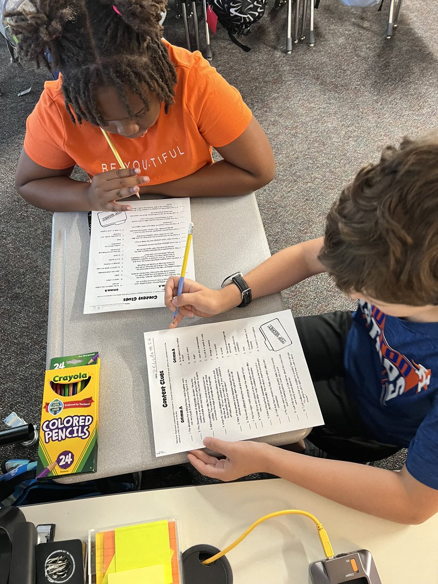 Context clues are always more fun when you are working with a partner. <a href="/DLE_Lions/">Leonetti Elementary</a>