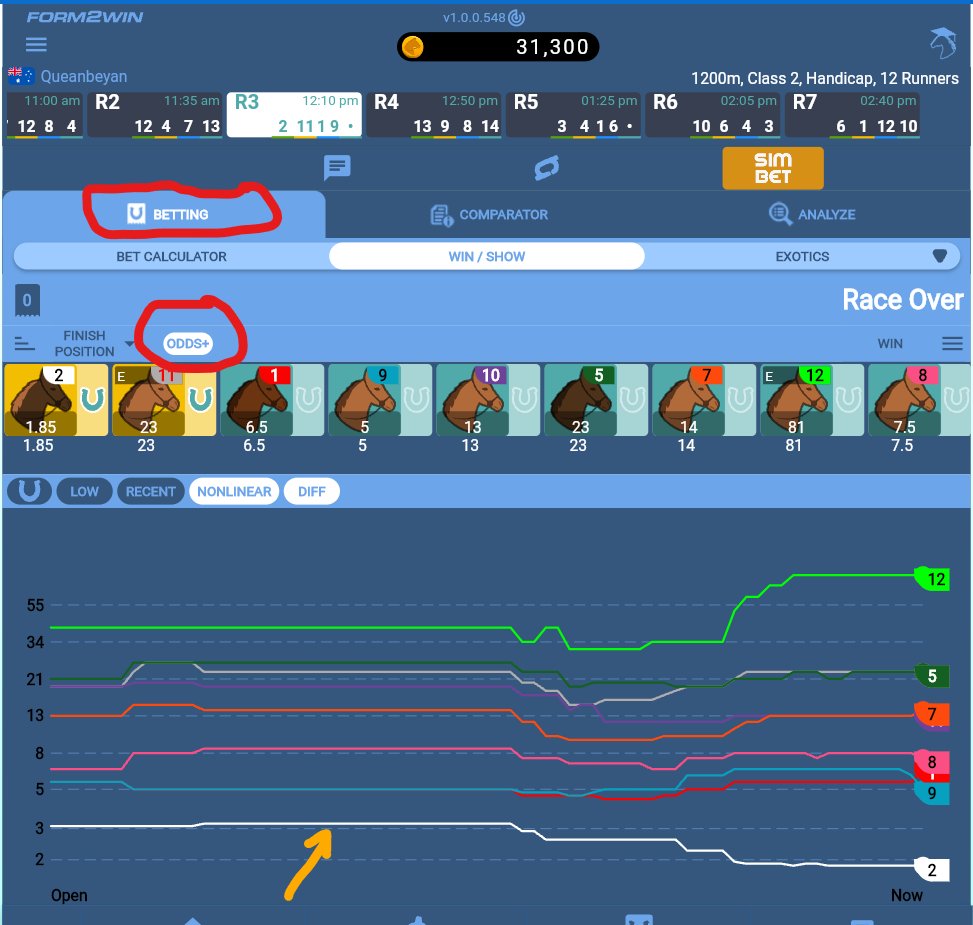 brianchegs's tweet image. #ChegsHelp 🏇
If you  use the #Form2win App like me it's fairly simple to use once you know how to set your filters
There is a great addition the #oddstracker
Yesterday it showed #Britishstatement big plunge close to the start
The biggest thing I like about the app  - Its #Free