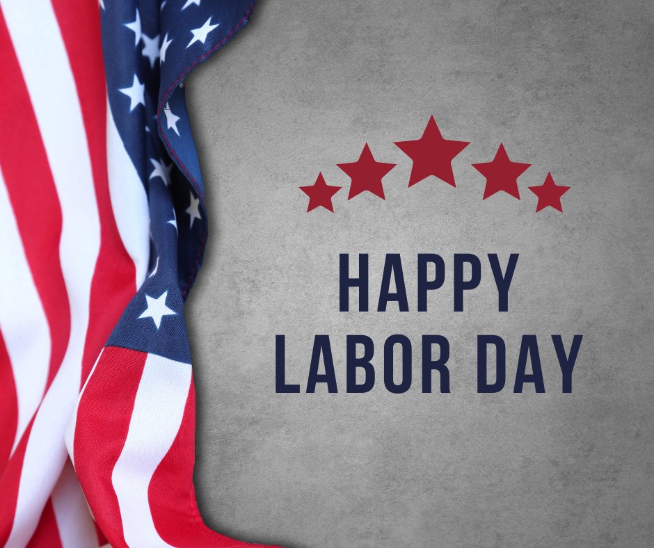 Happy Labor Day! Today, we recognize the contributions that workers across the nation have made to the prosperity and strength of our country. #LaborDay
