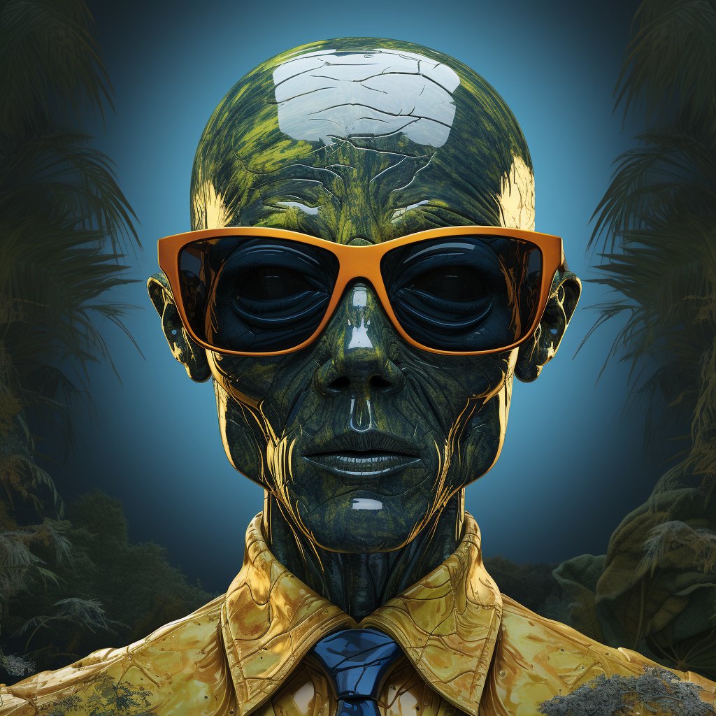 Hugofloresf's tweet photo. Check out  these alien pop fashion cool mix
#AIArtworks #aiart #cool #popart  #fashionpop #avantgarde #Fashionista #sunglasses #style #slick #elegant #retropop #alien #alienpop #alienfashion @midjourney @The_DailyAi #arte #inteligenciaartifical #portrait #linocutprint #gouache #vogue #newartist #hugoai #heffai