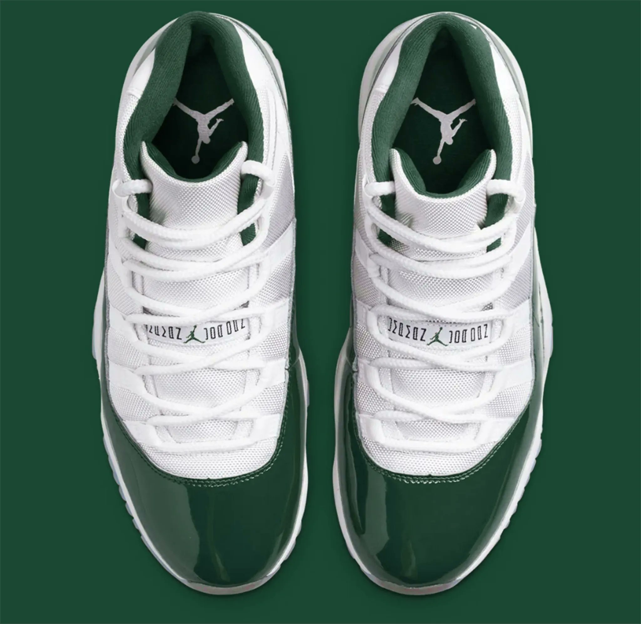 Green air sales jordan 11