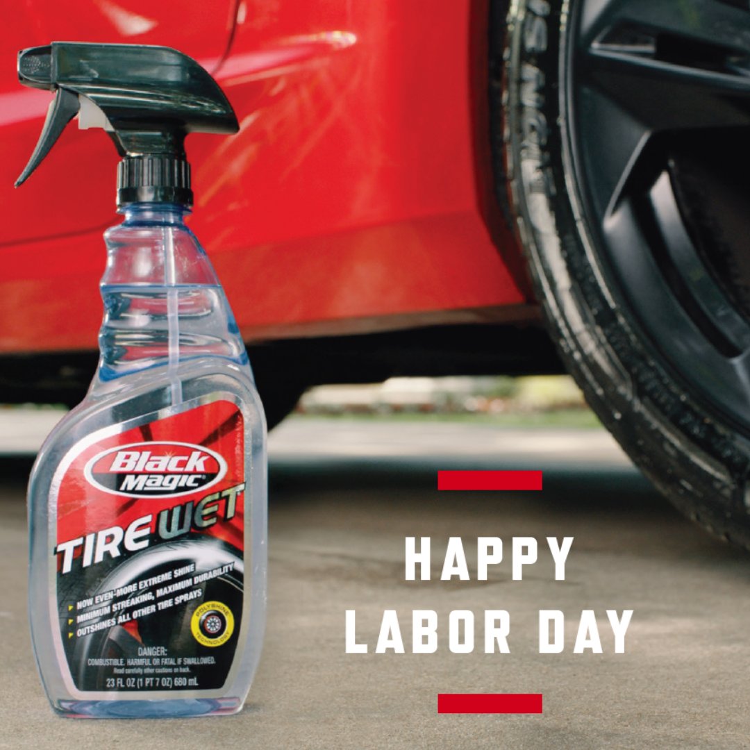 Take it easy, you earned it! Happy Labor Day from Black Magic®. 😎 
#BlackMagicShine #TakePrideInYourRide #LaborDay