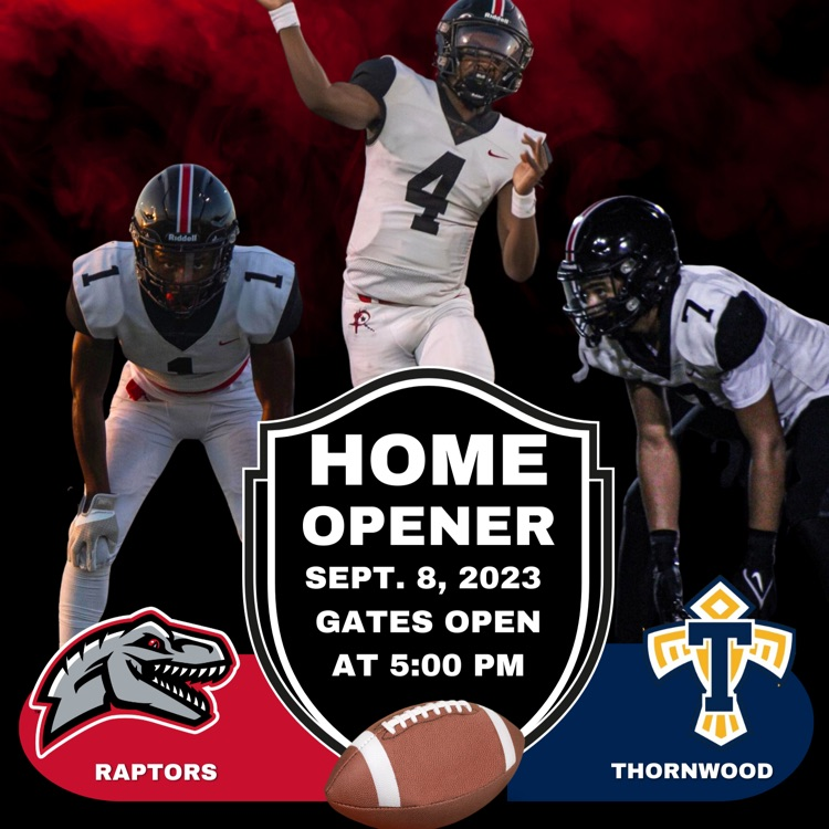 Football home opener on Friday, Sept. 8th! Gates open at 5:00PM. Arrive early to snag parking and skip the walk from the satellite lots. 

Special Olympics Basketball team Ring Ceremony at 5:30PM.

Game day protocols: rich227.org/page/home-even…