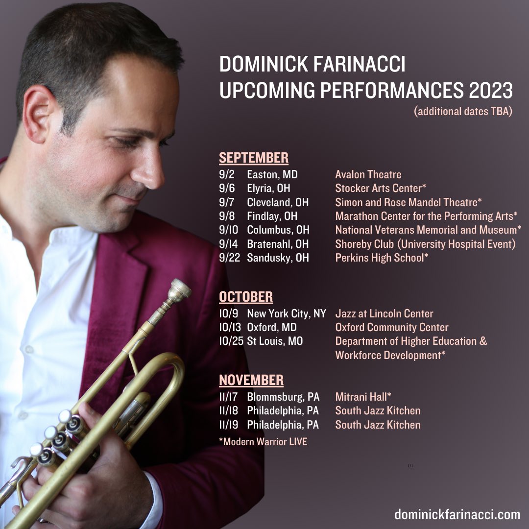 Here are some upcoming performances over the next few months, and several more to announce soon!