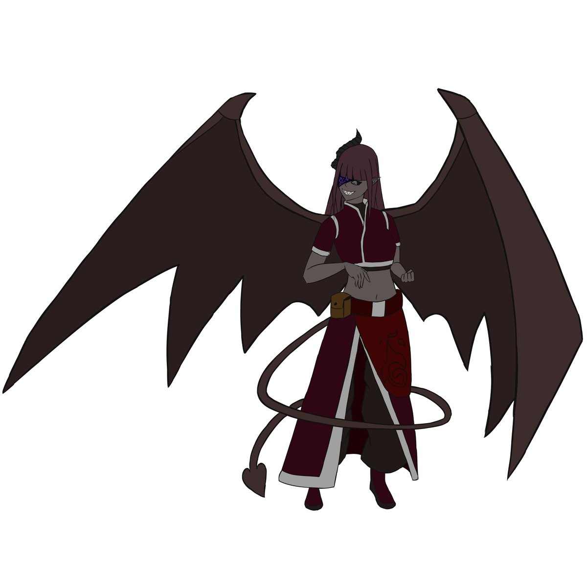 ShinMendor's tweet photo. I drew one of my DnD characters.
She blew up and came back as a Tiefling. https://t.co/WGHAmKBDte