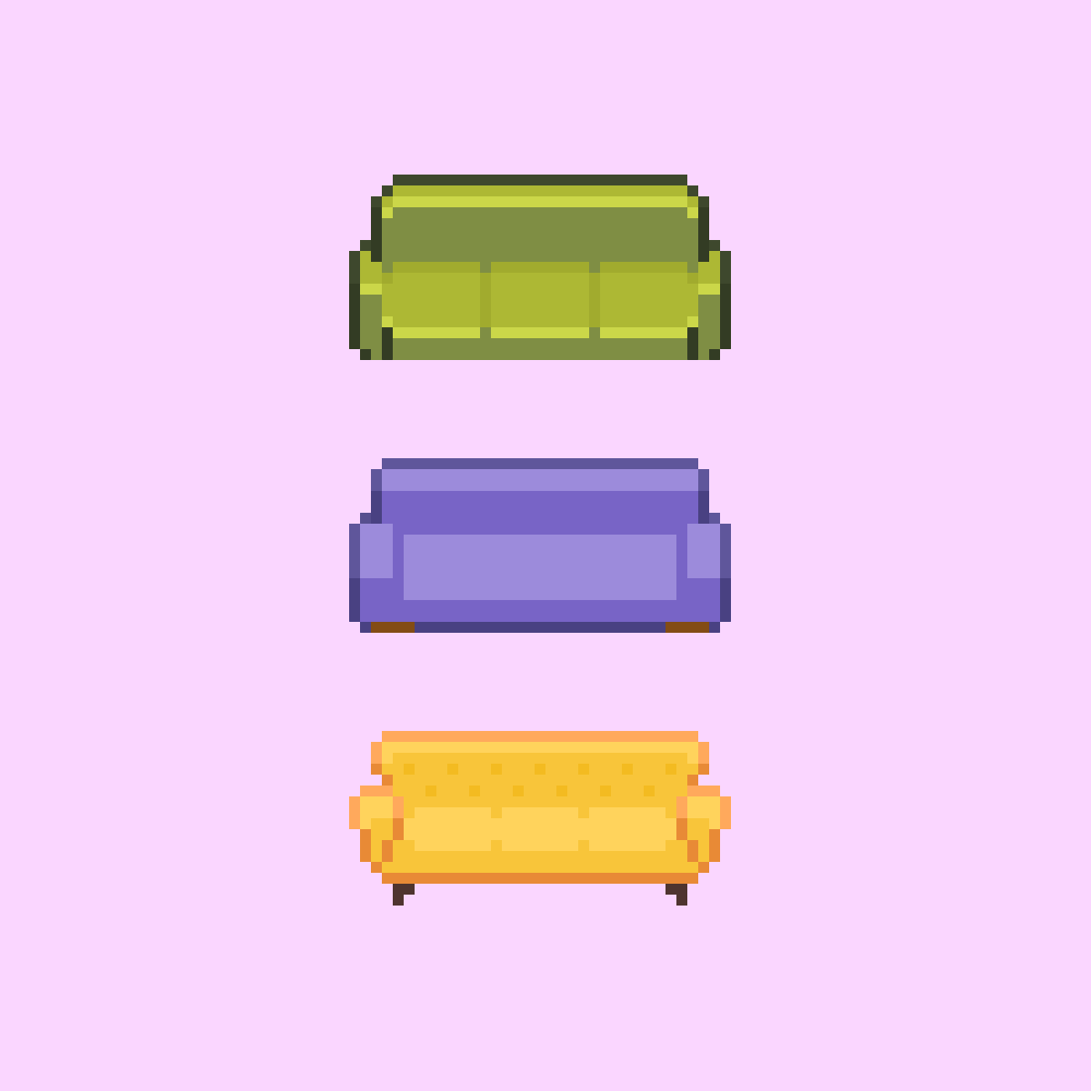 kraftelene's tweet photo. hi there! today I practiced top-down couches 😊

#pixelart #art #digitalart https://t.co/Q7b5hSjrXg