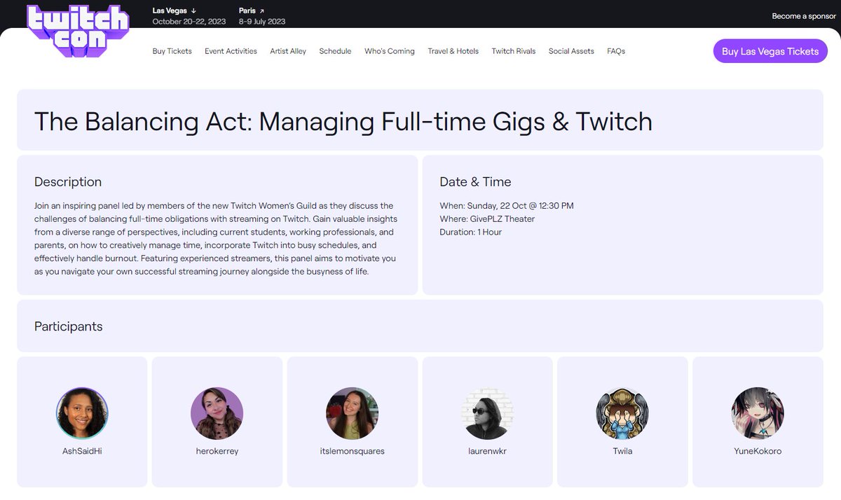 ThisIsTwila's tweet photo. I am so excited to announce that I will be on 2 Twitch Panels this #TwitchCon in Las Vegas! I can't wait to see everyone there! 

I'm so excited for this opportunity! Who is coming to Twitchcon? https://t.co/aMlgjyWH9q