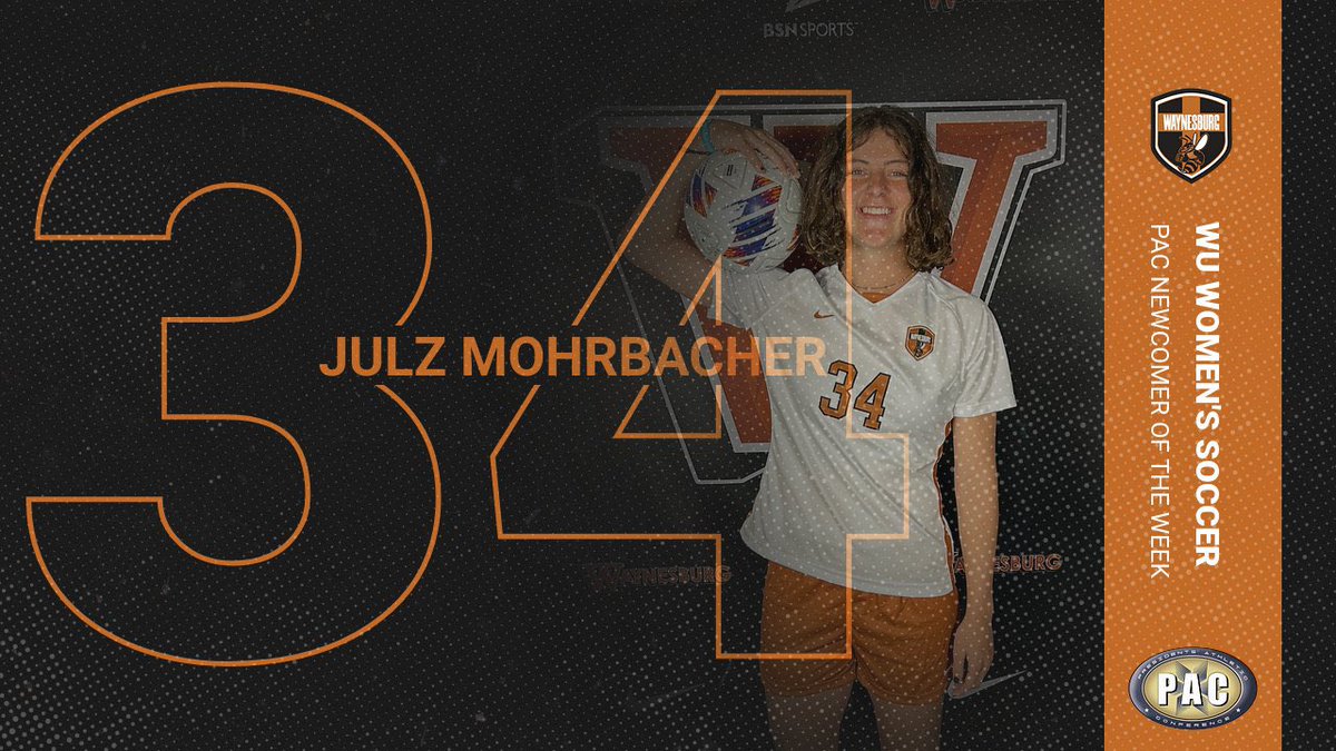 Waynesburg Women's Soccer (@wu_wsoccer) on Twitter photo Congratulations Julz for being named <a href="/pacathletics/">Piedmont Athletics</a> Newcomer of the Week! #JacketUp
pacathletics.org/news/2023/9/1/… Congratulations Julz for being named <a href="/pacathletics/">Piedmont Athletics</a> Newcomer of the Week! #JacketUp
pacathletics.org/news/2023/9/1/…