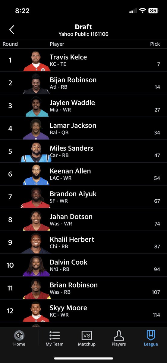 N_tothe_ATE's tweet photo. @LoechnerNFL Wildest random 10 team I have had so far https://t.co/pVWXtG1WGj