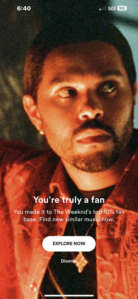 Danyphantomboi's tweet photo. Saw this the other day when I opened Spotify. Wouldn’t it be crazy if he saw this… right??? @theweeknd 👀🙏 https://t.co/fK54KBCOOb