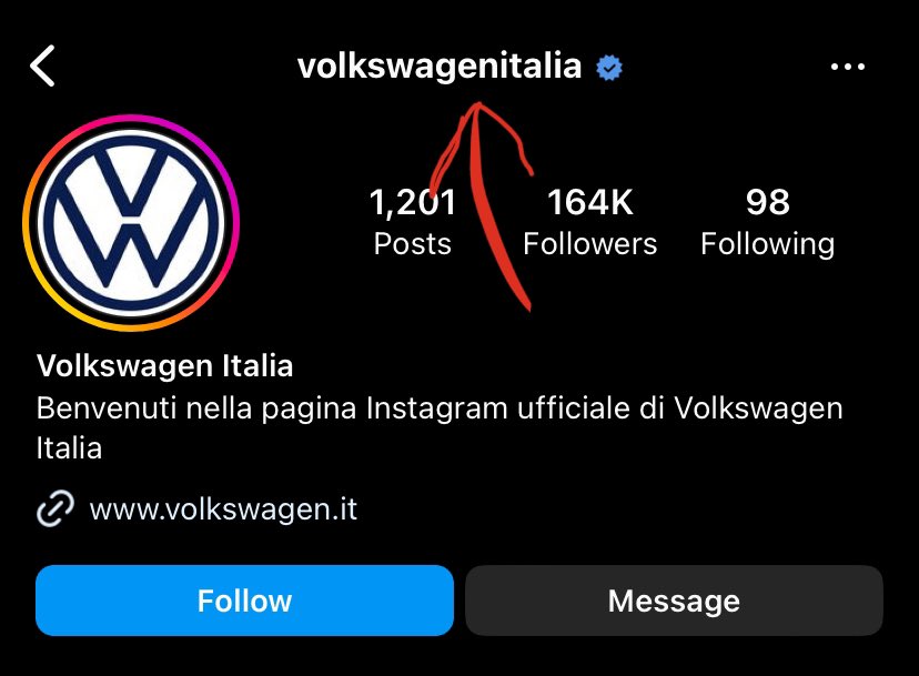 Interesting username choice by Volkswagen