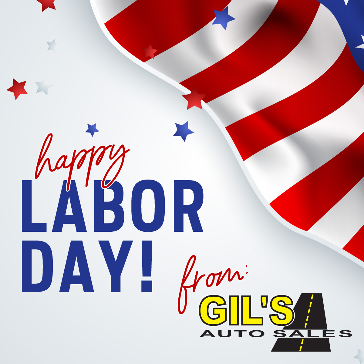 GilsAutoSales2's tweet photo. Cheers to the hard work, dedication, and resilience that builds our world every day. Happy Labor Day! 🛠️💪🎉 #LaborDay https://t.co/E3tO50wT7S