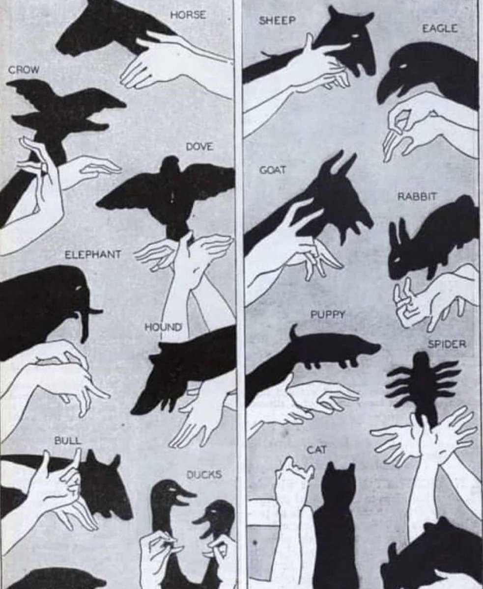 How to make shadow puppets in a 1930 article from Modern Mechanix.
