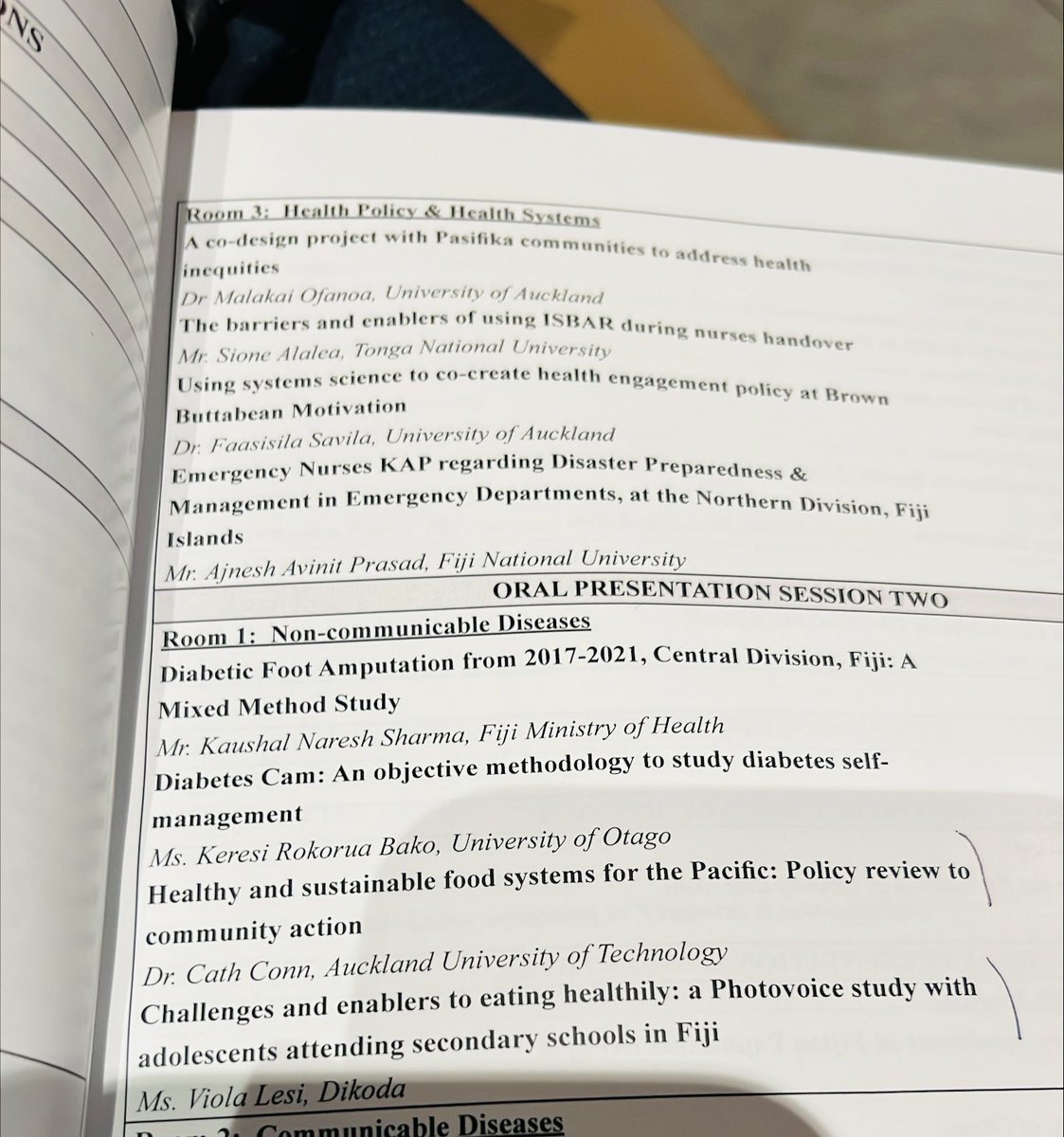 DikodaL's tweet photo. Exciting news from the 2023 Pacific Islands Health Research Symposium! Dikoda's Viola Lesi &amp; Dr Sophie Goudet, shared findings on challenges &amp; enablers to eating healthily in Fiji. Grateful to research partners @UNICEFPacific, @MOHFiji, @FijianEducation! #PIHRS2023 #HealthyFiji https://t.co/LY6vNcAnDO