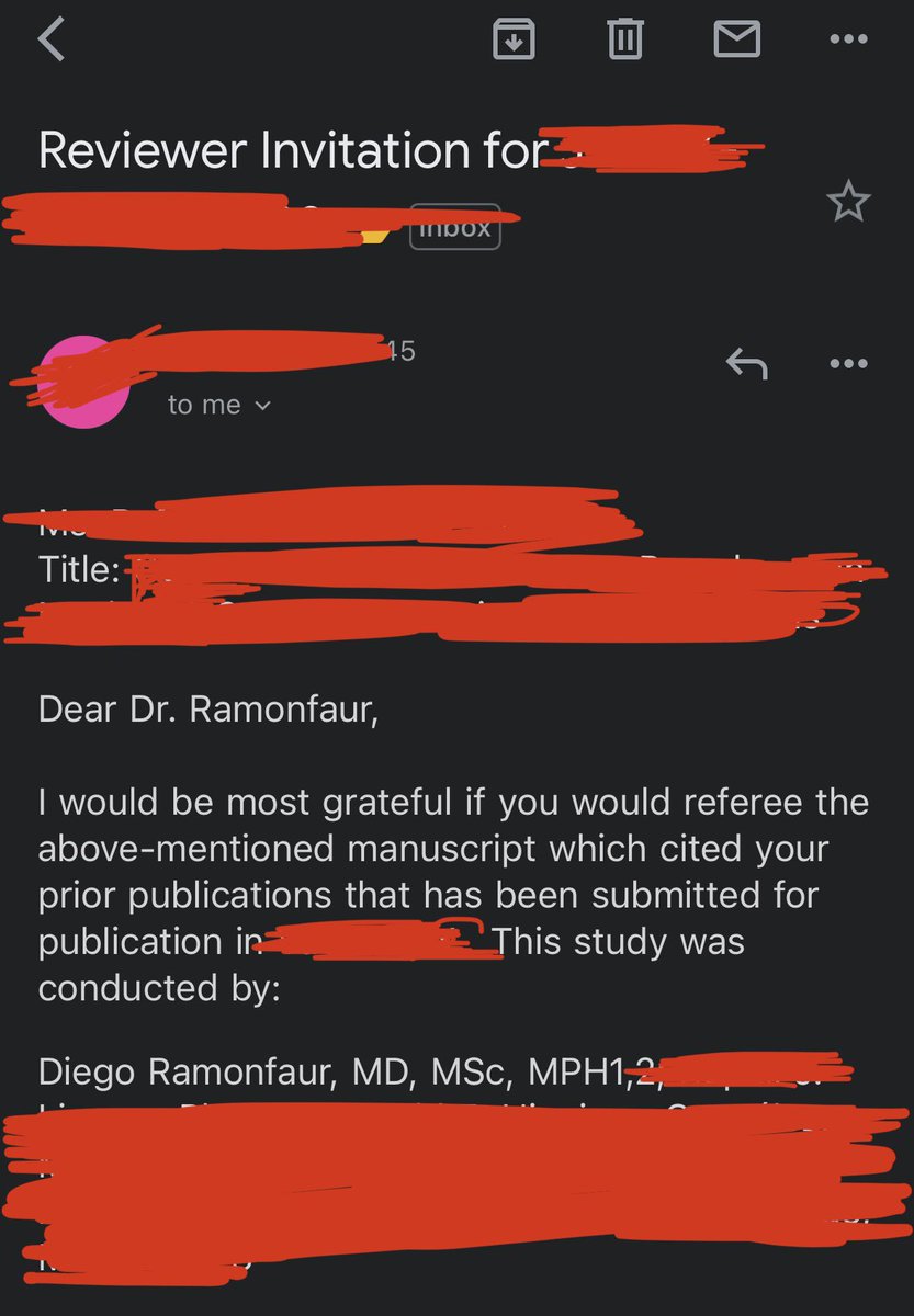 d_ramonfaur's tweet image. I was just invited to be the reviewer for a paper I authored 😂
