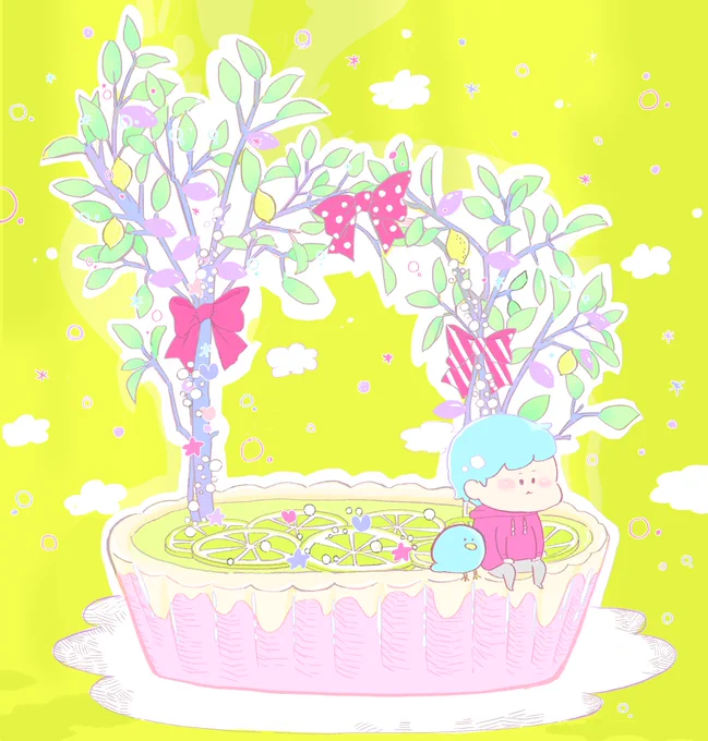 わたあめの匂いがしそうなカラーで絵を描いていますユメカワポップが好きな方に届きますように #私の作品知ってもらえたら幸せの極み 