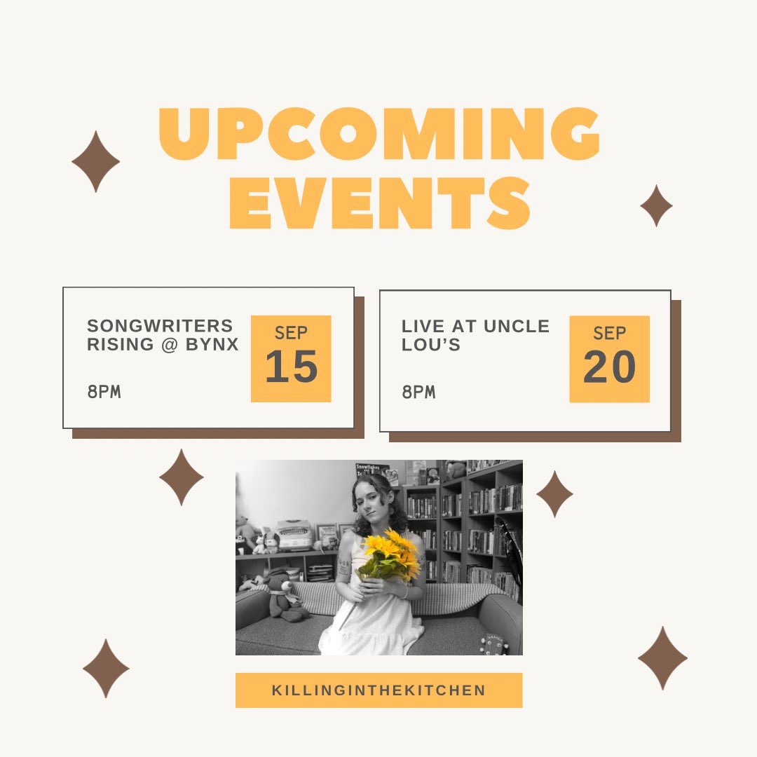 september shows!!! 💛✨