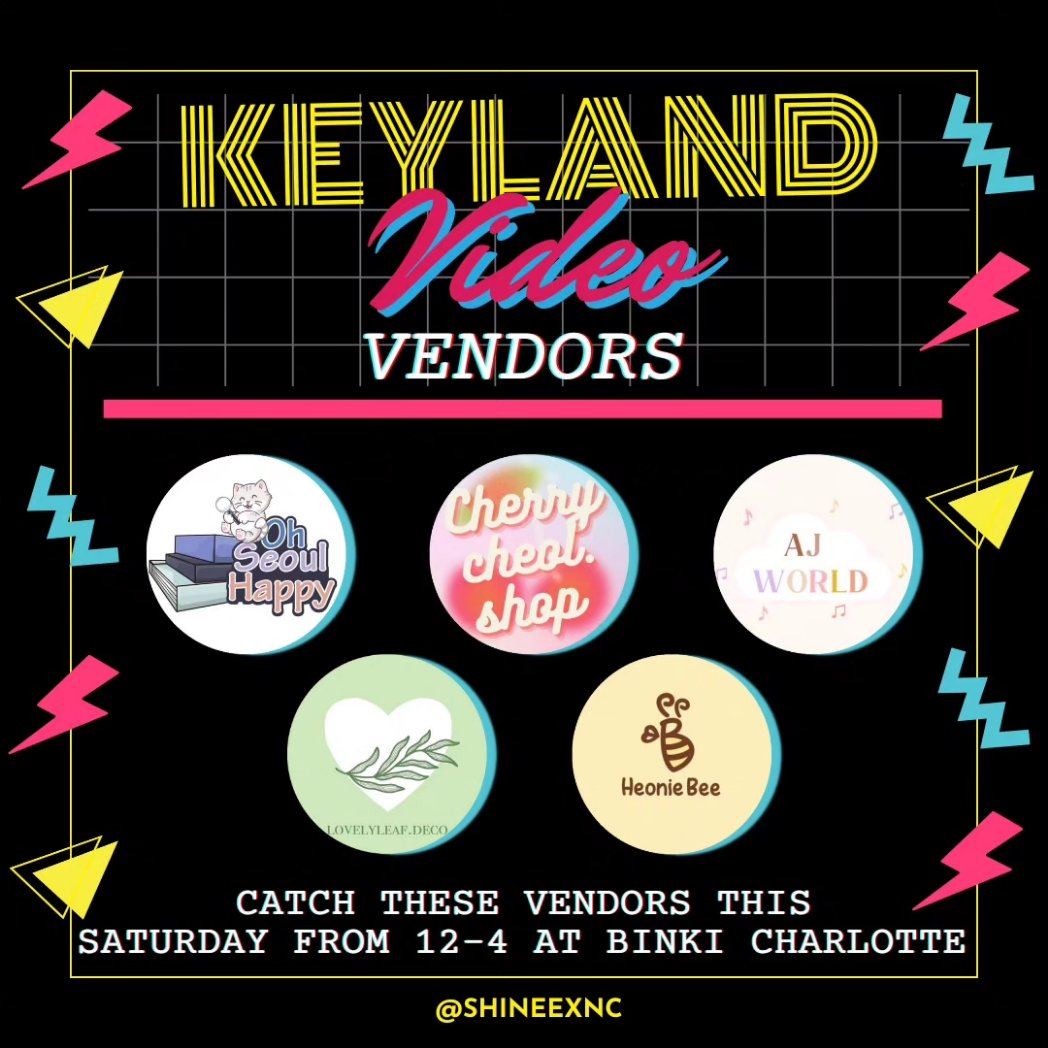 shineexnc's tweet photo. 📺 Vendor Announcement 📺

Join us for A Key Birthday Celebration &amp; shop with these amazing vendors!

🗓️ Sep 9
Binki Cafe CLT
12-4
@binkicafenc
9211 N Tryon St #5, Charlotte, North Carolina 28262

📼Cupsleeve
📼Raffle Prizes 
📼Photo Op
📼Vendors https://t.co/7MKrS4VeXl